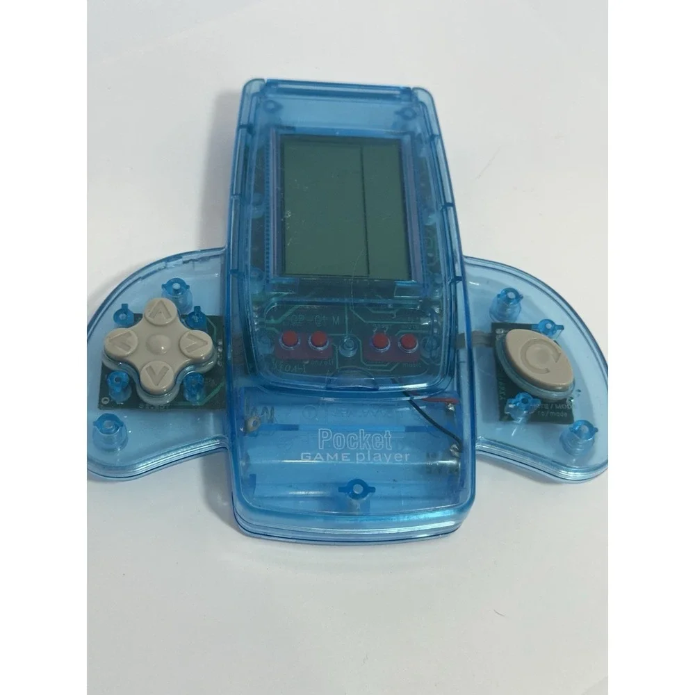Portable BLUE Pocket Hand Held Electronic Video Game Player 11 Games